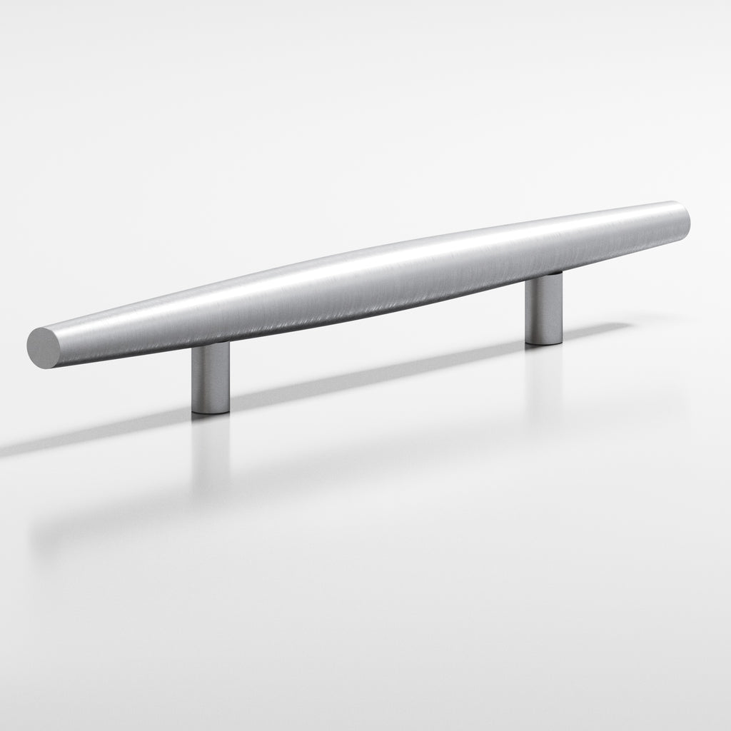 Colonial Bronze Series 239 6" Cigar Cabinet Pull With Straight Posts Matte Satin Chrome / 6"