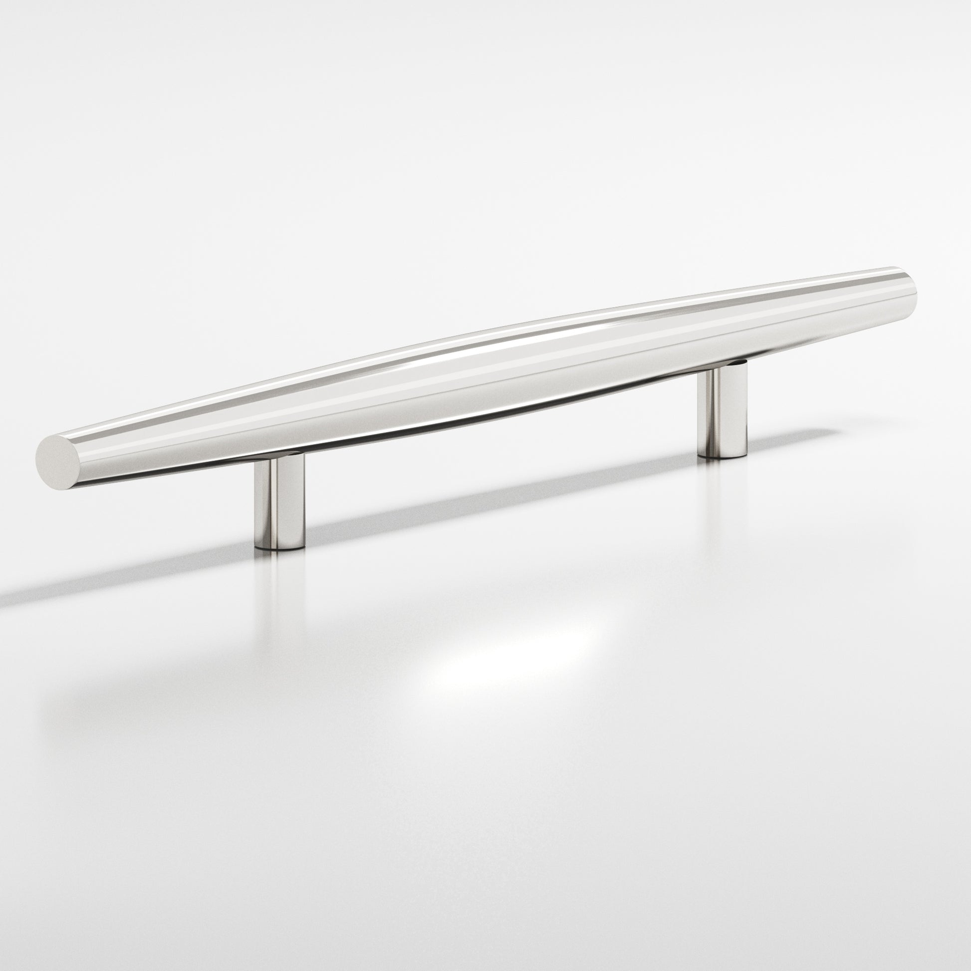 Colonial Bronze Series 341 6" Cigar Cabinet Pull With Straight Posts Polished Nickel / 6"