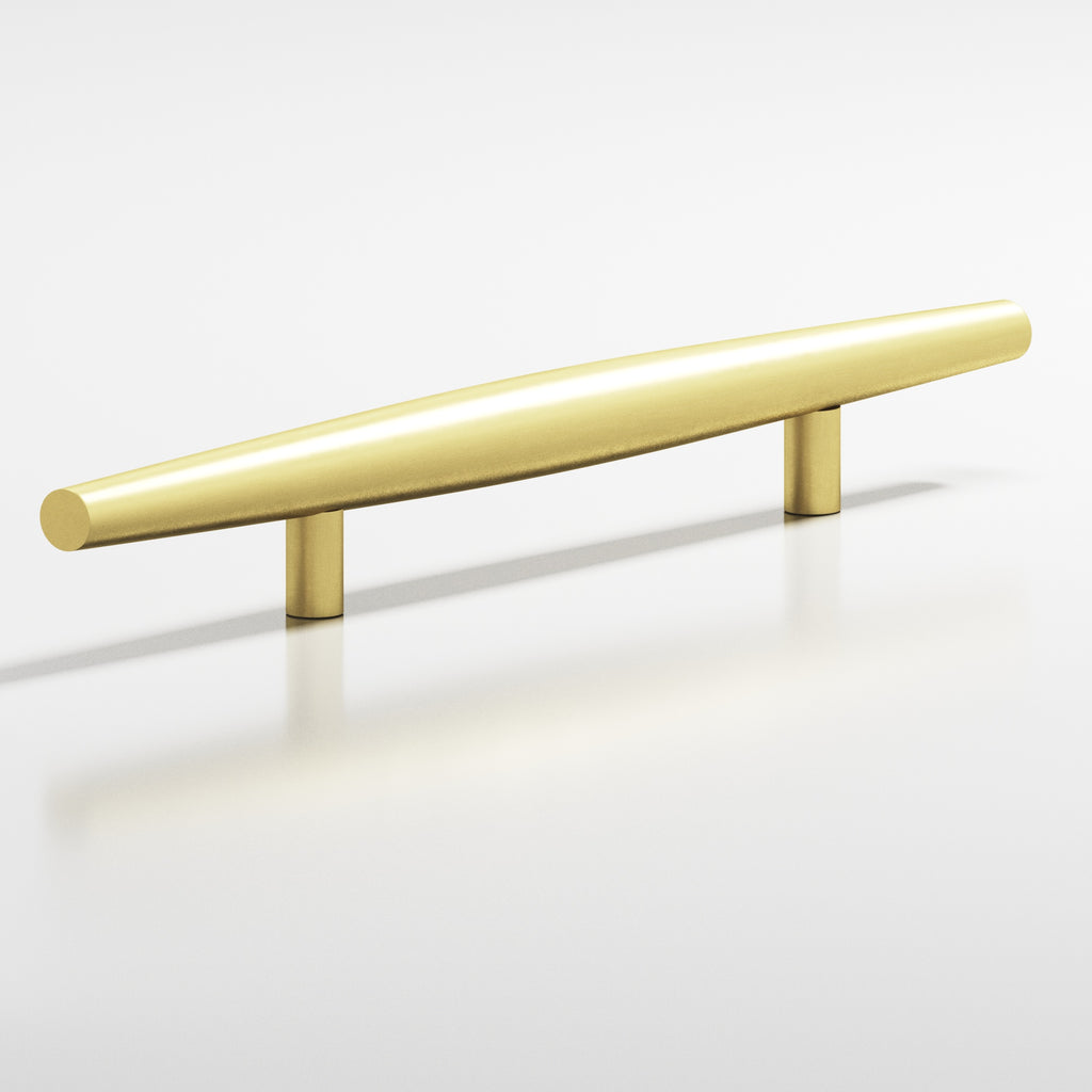 Colonial Bronze Series 239 8" Cigar Cabinet Pull With Straight Posts Matte Satin Brass / 8"