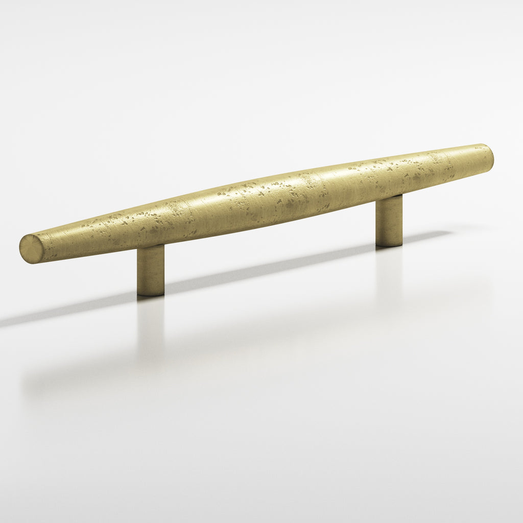 Colonial Bronze Series 239 6" Cigar Cabinet Pull With Straight Posts Distressed Antique Brass / 6"