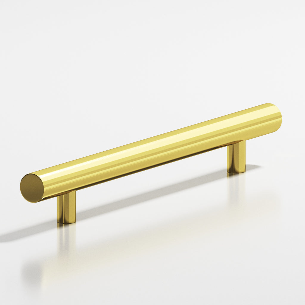 Colonial Bronze Series 247 6" Round Cabinet Pull With Straight Posts French Gold / 6"