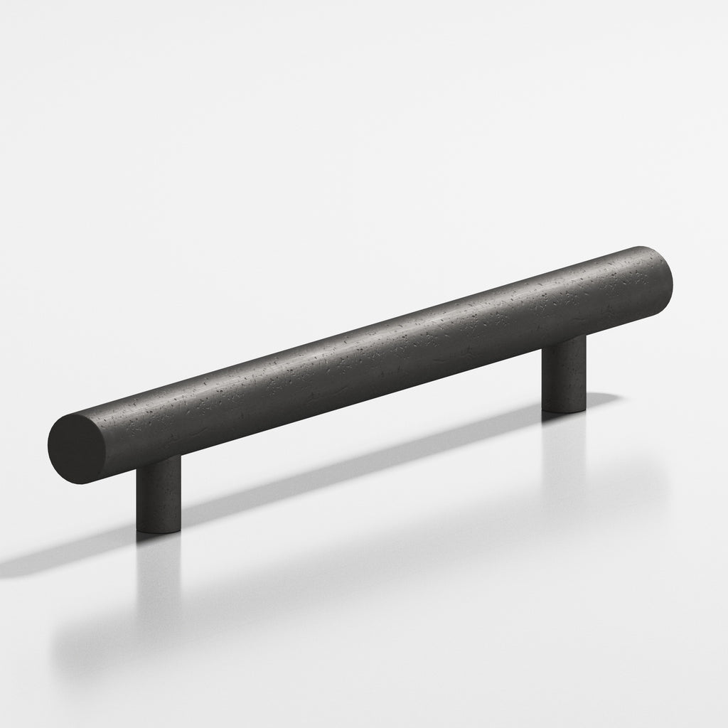 Colonial Bronze Series 847 24" Round Appliance Pull With Straight Posts Distressed Satin Black / 24"