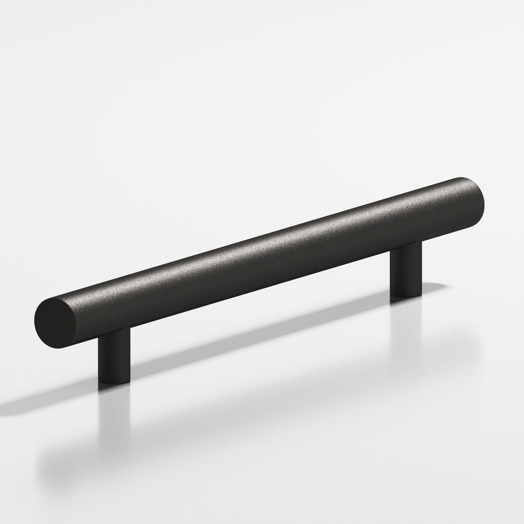Colonial Bronze Series 242 8" Round Cabinet Pull With Straight Posts Frost Black™ / 8"
