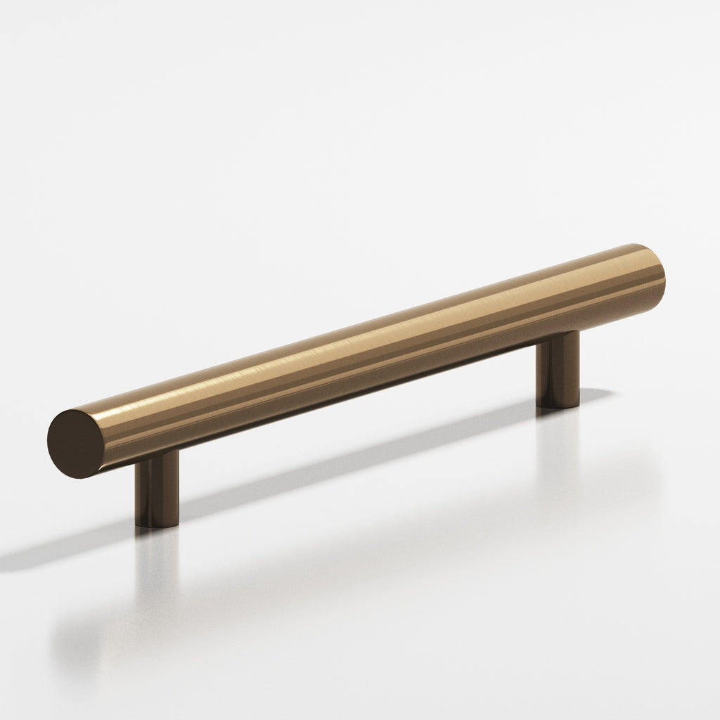 Colonial Bronze Series 247 8" Round Cabinet Pull With Straight Posts Light Statuary Bronze / 8"