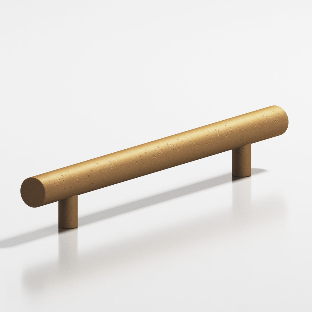 Colonial Bronze Series 247 8" Round Cabinet Pull With Straight Posts Distressed Light Statuary Bronze / 8"