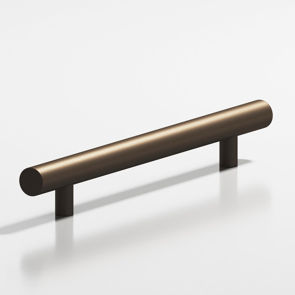 Colonial Bronze Series 242 8" Round Cabinet Pull With Straight Posts Heritage Bronze / 8"