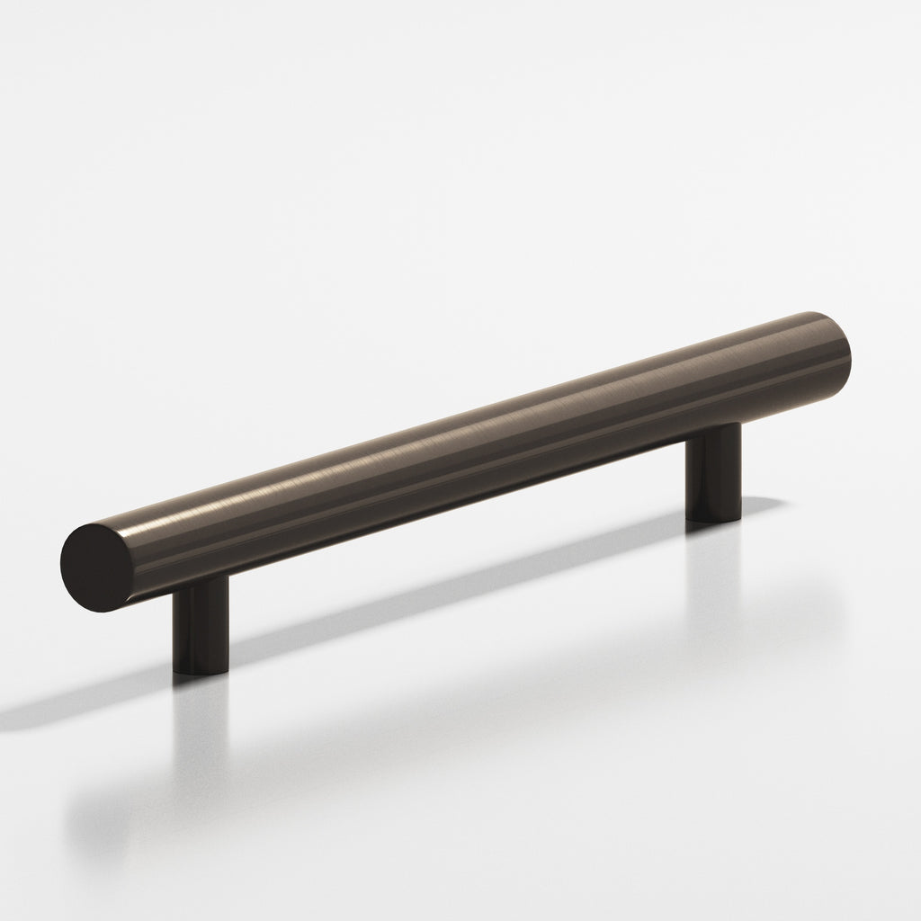 Colonial Bronze Series 247 6" Round Cabinet Pull With Straight Posts Dark Statuary Bronze / 6"