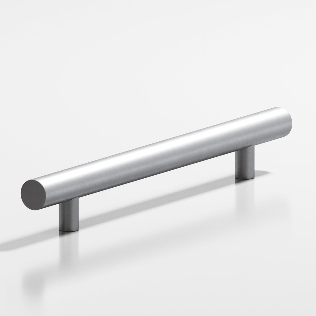 Colonial Bronze Series 247 4" Round Cabinet Pull With Straight Posts Matte Satin Chrome / 4"