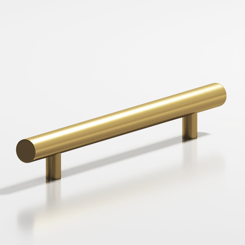 Colonial Bronze Series 247 4" Round Cabinet Pull With Straight Posts Satin Brass / 4"
