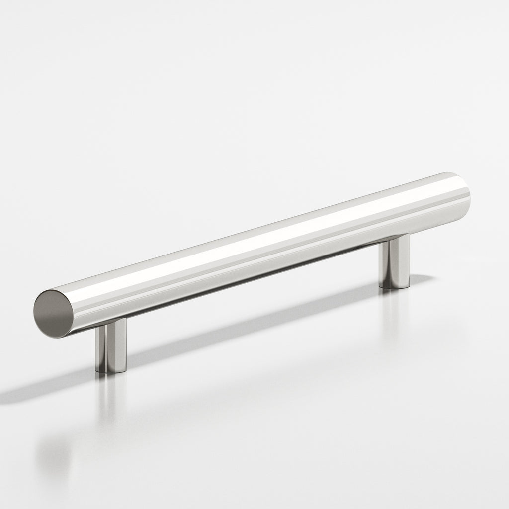 Colonial Bronze Series 247 4" Round Cabinet Pull With Straight Posts Polished Nickel / 4"