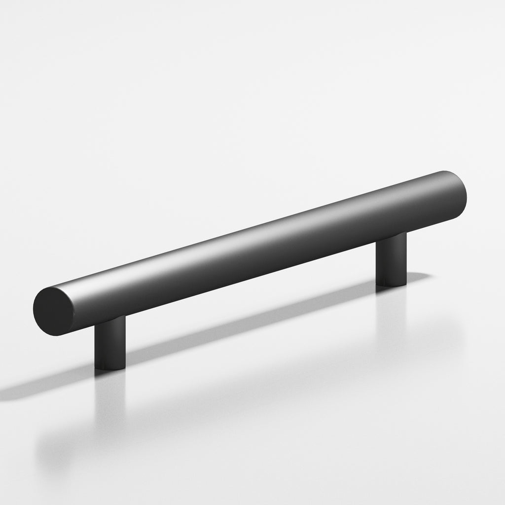 Colonial Bronze Series 247 6" Round Cabinet Pull With Straight Posts Matte Graphite / 6"