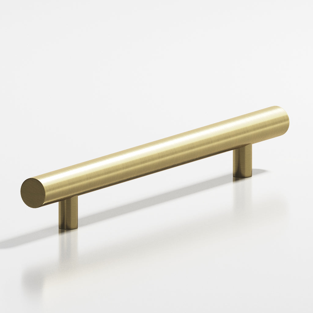 Colonial Bronze Series 242 8" Round Cabinet Pull With Straight Posts Antique Brass / 8"