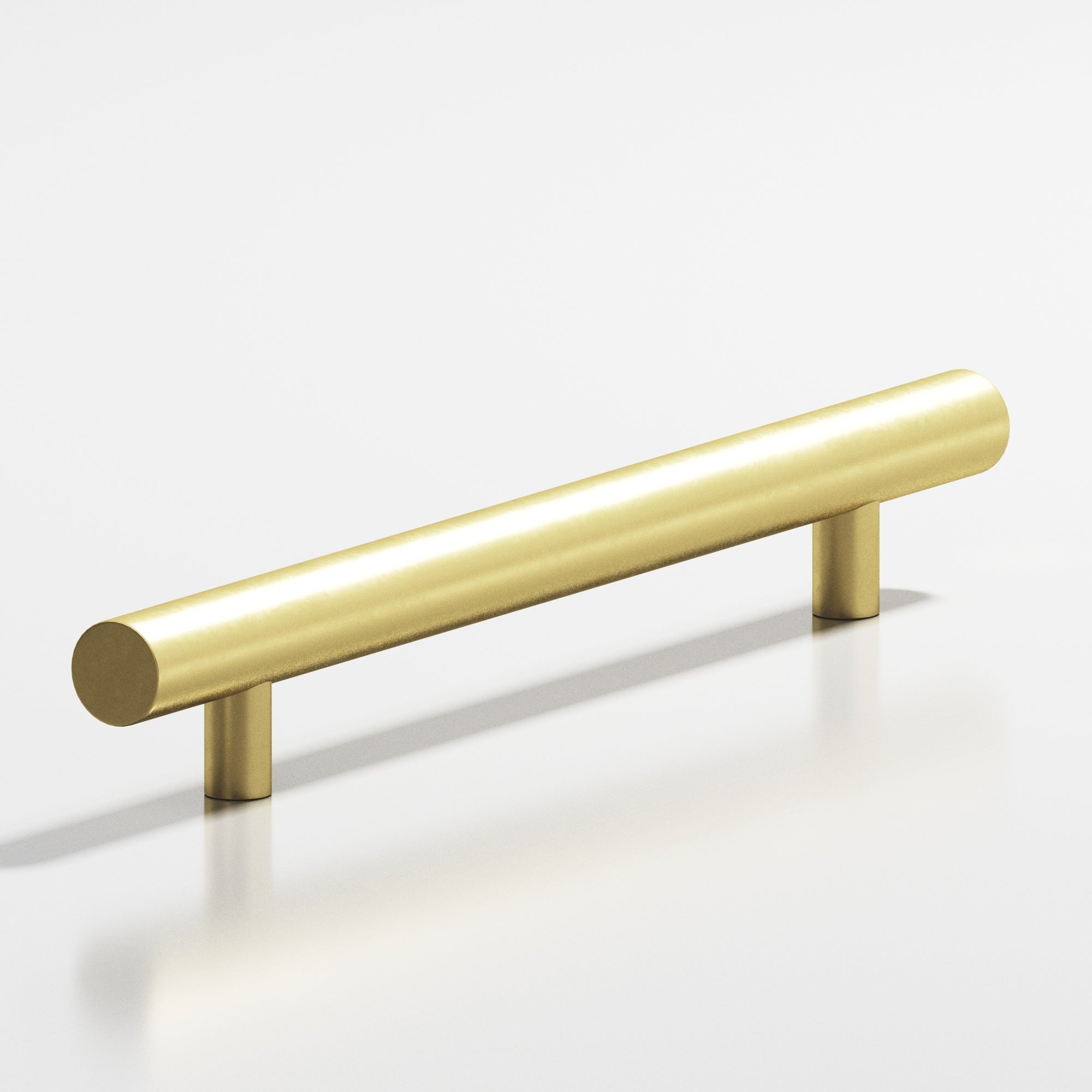 Colonial Bronze Series 246 12" Round Appliance Pull With Straight Posts Matte Satin Brass / 12"