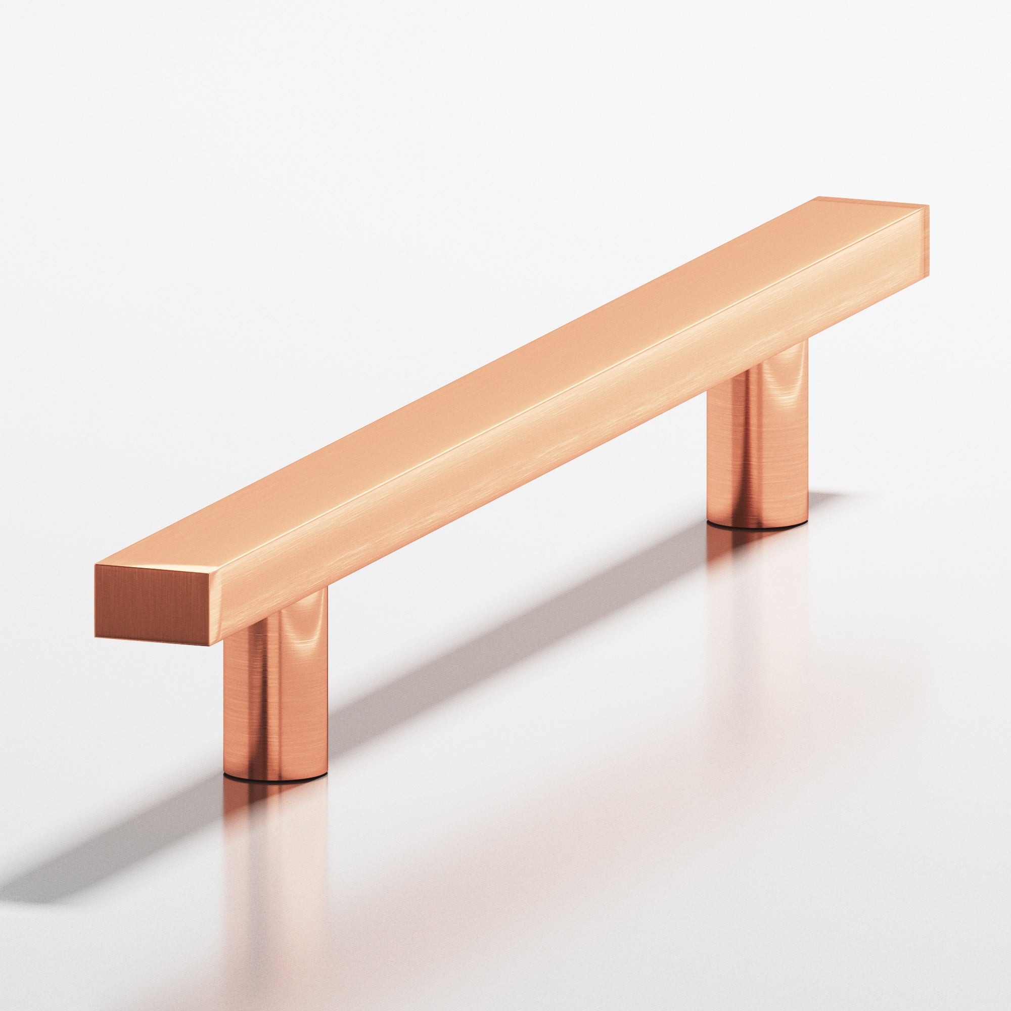 Colonial Bronze Series 508 4" Rectangular Cabinet Pull With Straight Posts Satin Copper / 4"