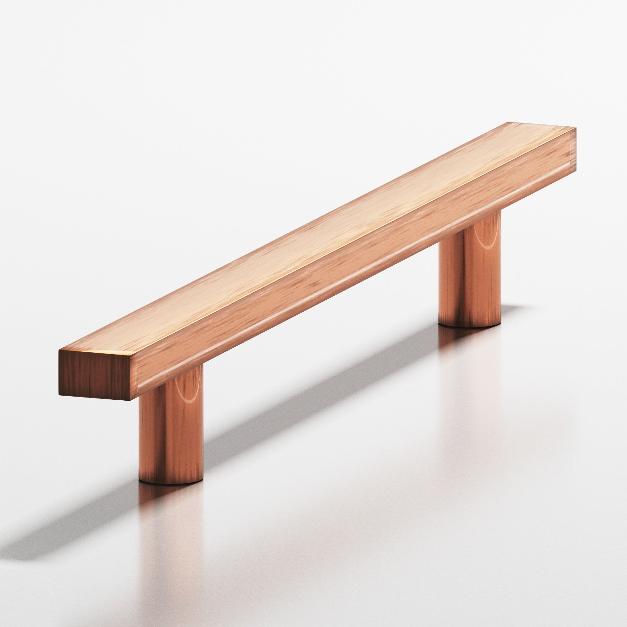 Colonial Bronze Series 508 10" Rectangularappliance Pull With Straight Posts Antique Copper / 10"