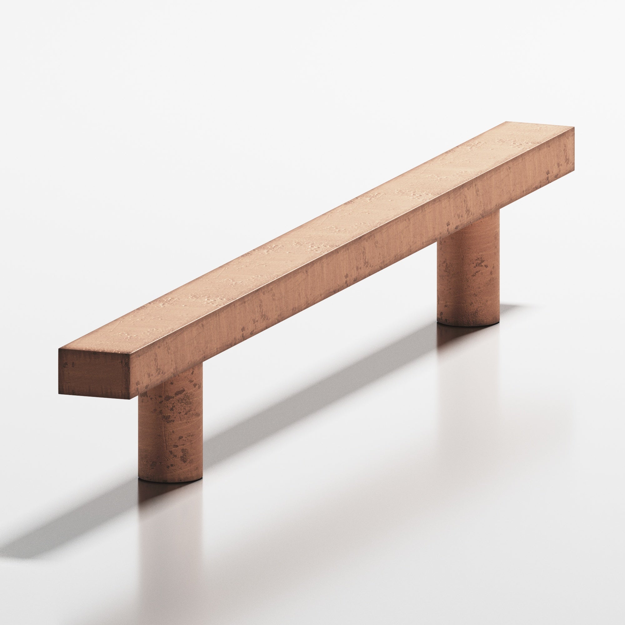 Colonial Bronze Series 508 10" Rectangularappliance Pull With Straight Posts Distressed Antique Copper / 10"