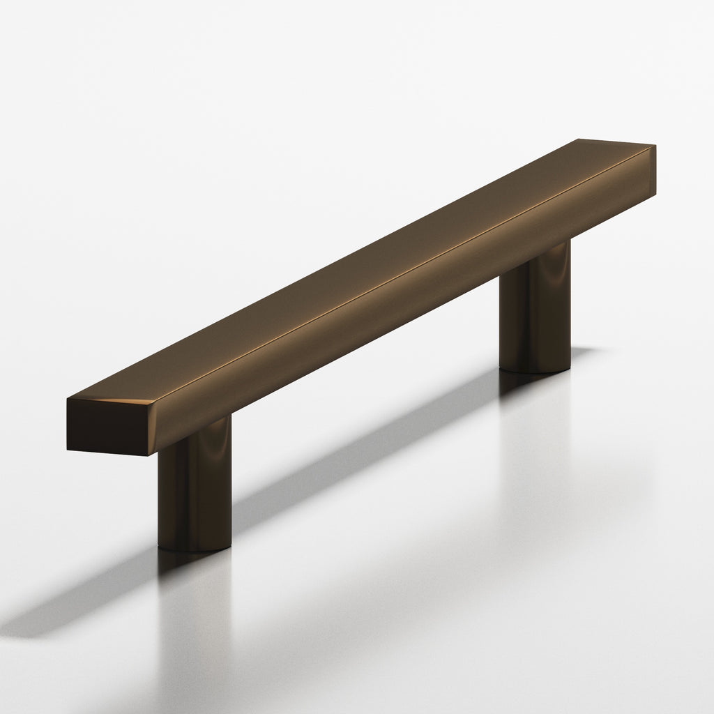 Colonial Bronze Series 254 8" Rectangular Cabinet Pull With Straight Posts Oil Rubbed Bronze / 8"
