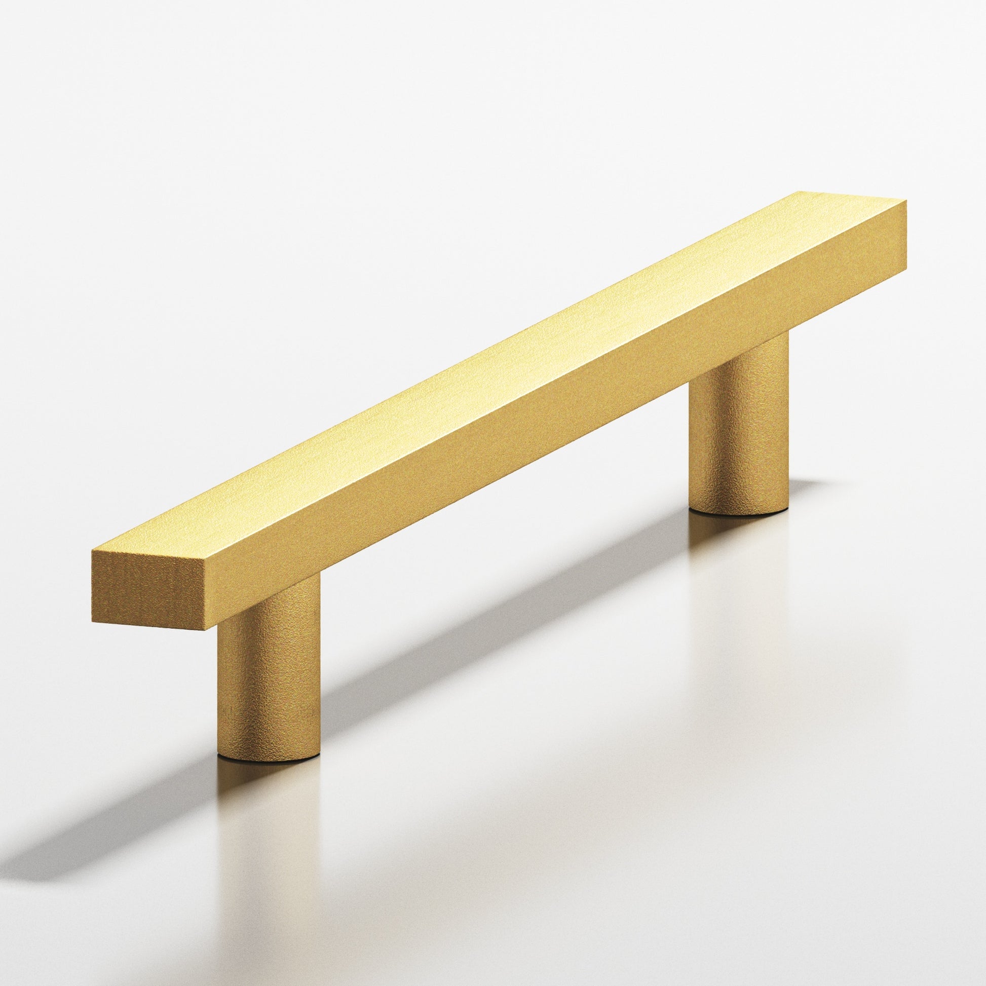 Colonial Bronze Series 254 6" Rectangular Cabinet Pull With Straight Posts Frost Brass™ / 6"