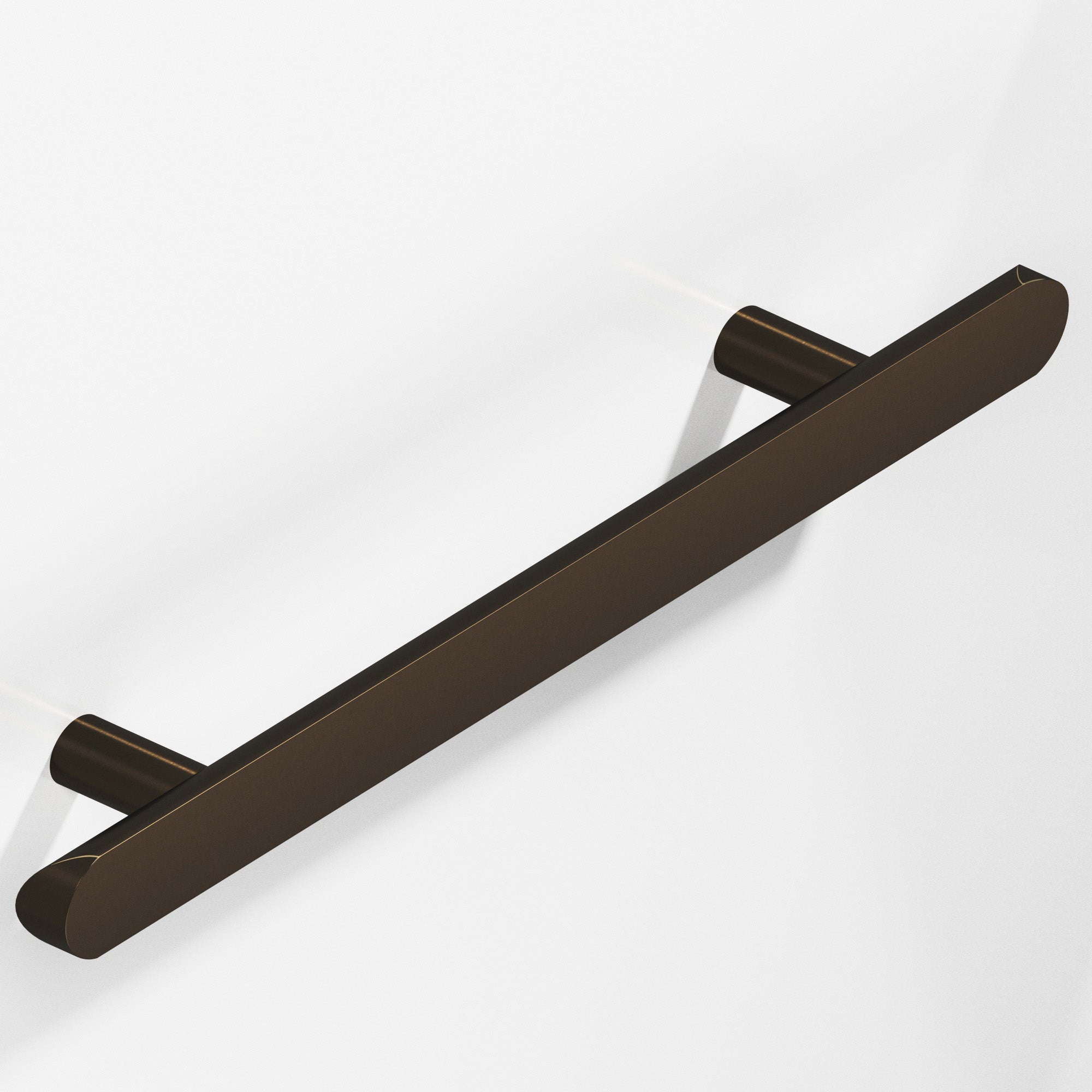 Colonial Bronze Series 256 10" Half-Round Cabinet Pull With Straight Posts And Rounded Ends Oil Rubbed Bronze / 10"