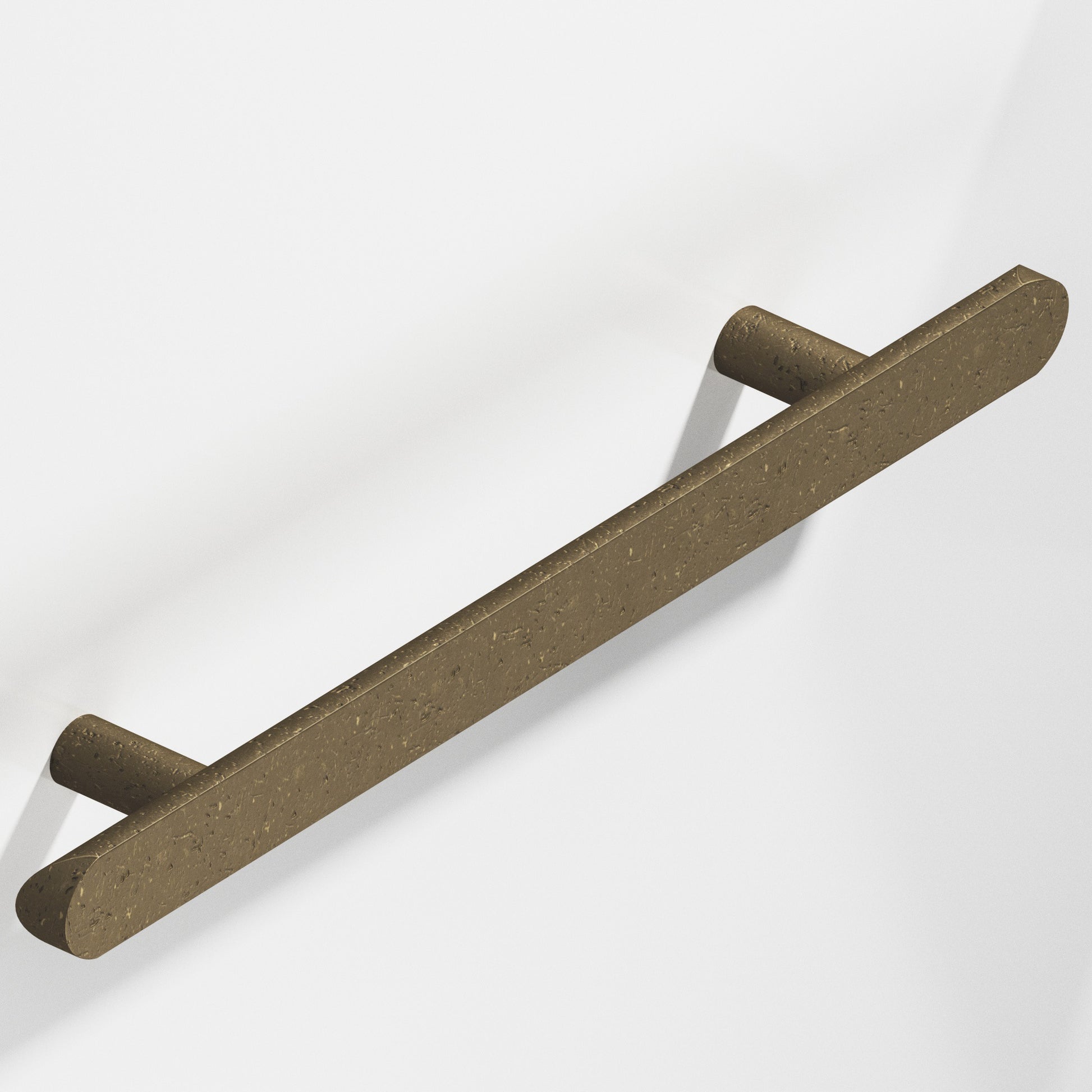 Colonial Bronze Series 256 12" Half-Round Cabinet Pull With Straight Posts And Rounded Ends Distressed Oil Rubbed Bronze / 12"