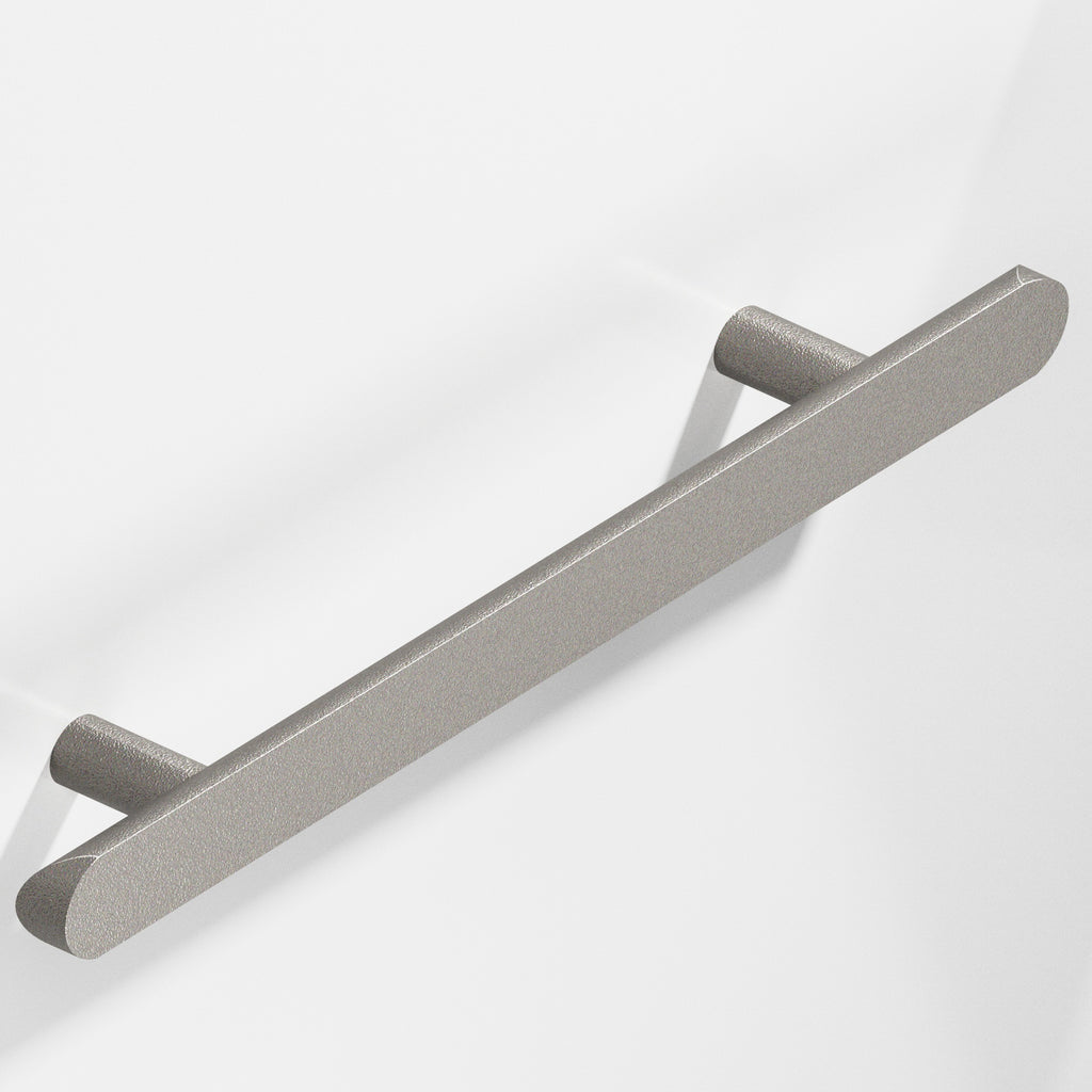 Colonial Bronze Series 256 12" Half-Round Cabinet Pull With Straight Posts And Rounded Ends Frost Nickel™ / 12"