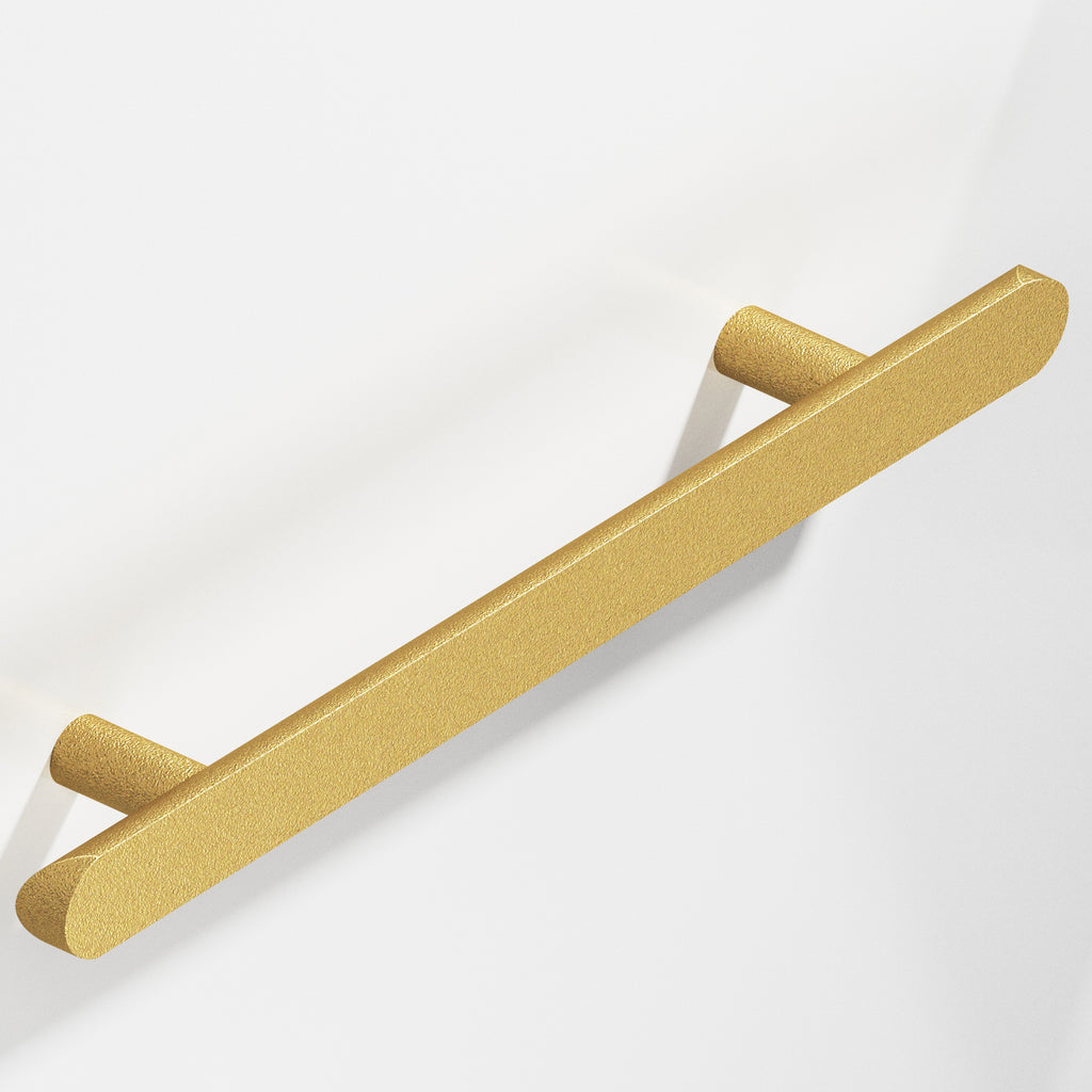 Colonial Bronze Series 256 6" Half-Round Cabinet Pull With Straight Posts And Rounded Ends Frost Brass™ / 6"
