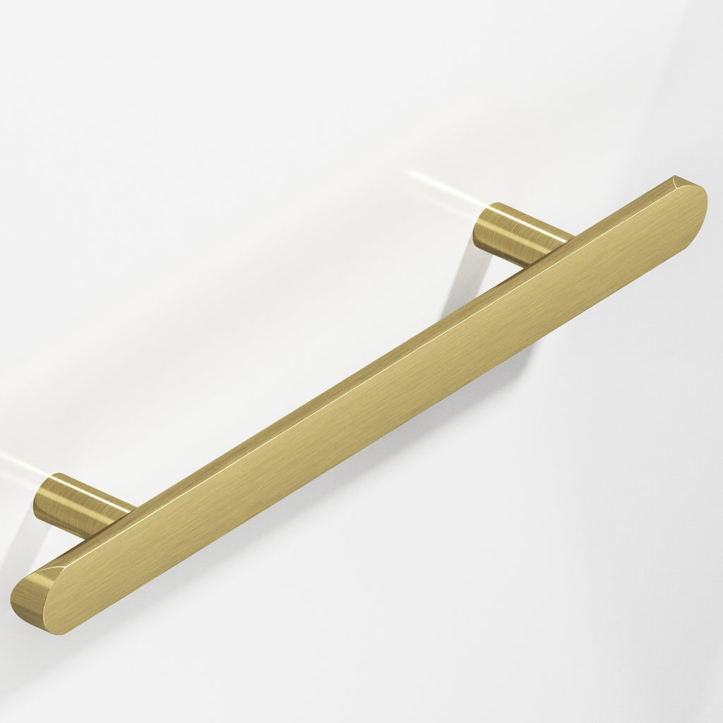 Colonial Bronze Series 256 6" Half-Round Cabinet Pull With Straight Posts And Rounded Ends Antique Brass / 6"