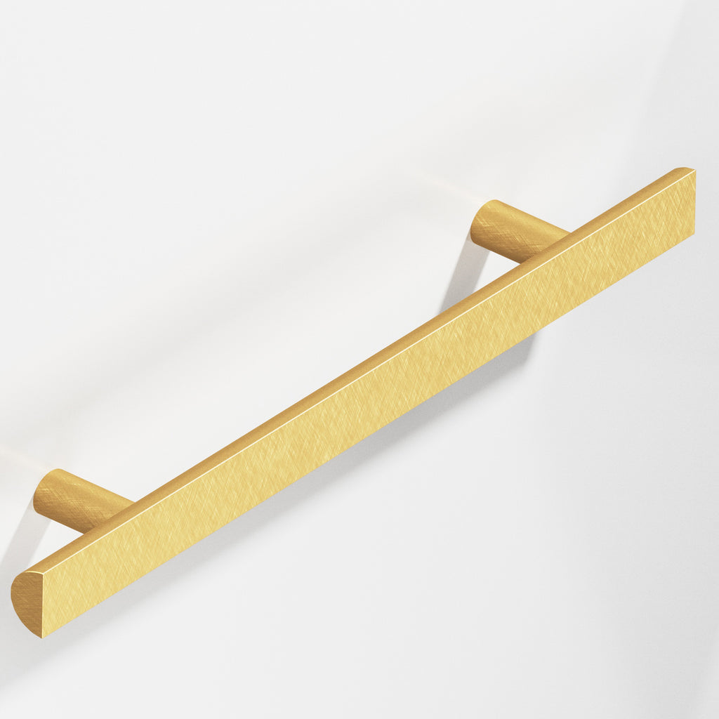 Colonial Bronze Series 257 8" Half-Round Cabinet Pull With Straight Posts Weathered Brass / 8"