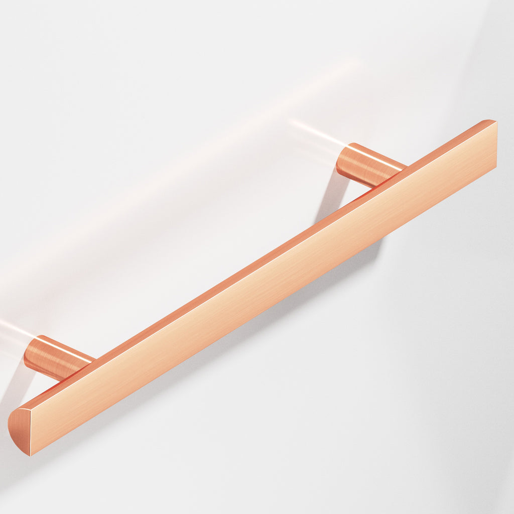 Colonial Bronze Series 257 12" Half-Round Cabinet Pull With Straight Posts Satin Copper / 12"