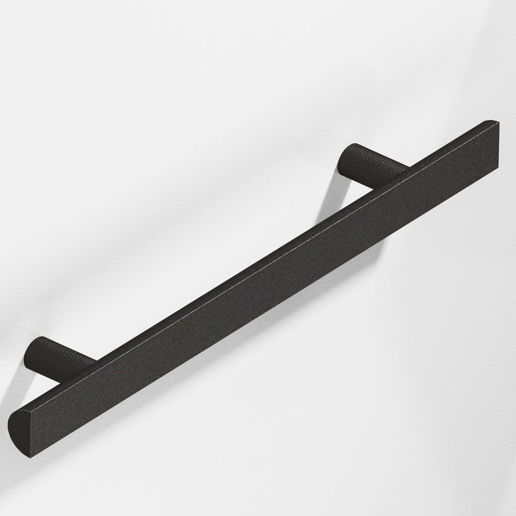Colonial Bronze Series 257 12" Half-Round Cabinet Pull With Straight Posts Frost Black™ / 12"