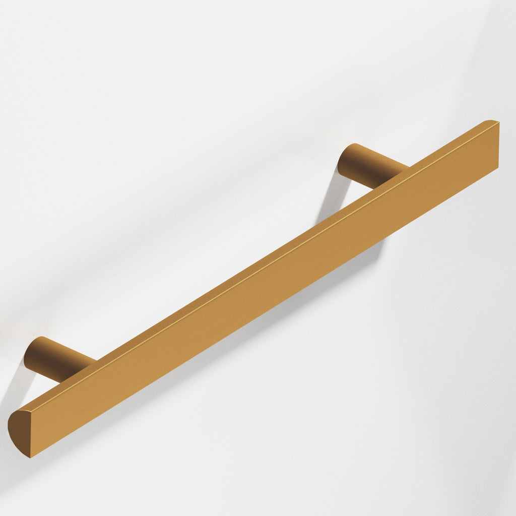 Colonial Bronze Series 257 10" Half-Round Cabinet Pull With Straight Posts Matte Light Statuary Bronze / 10"