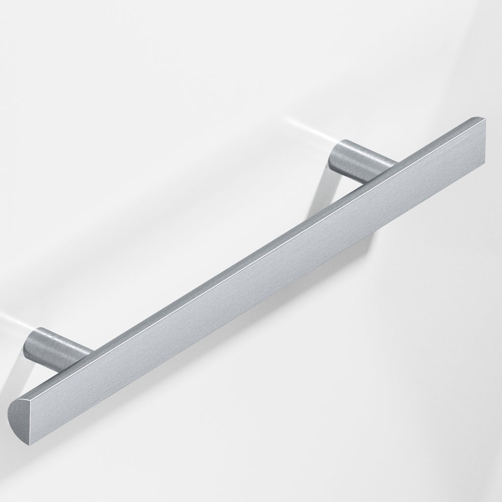 Colonial Bronze Series 257 12" Half-Round Cabinet Pull With Straight Posts Satin Chrome / 12"