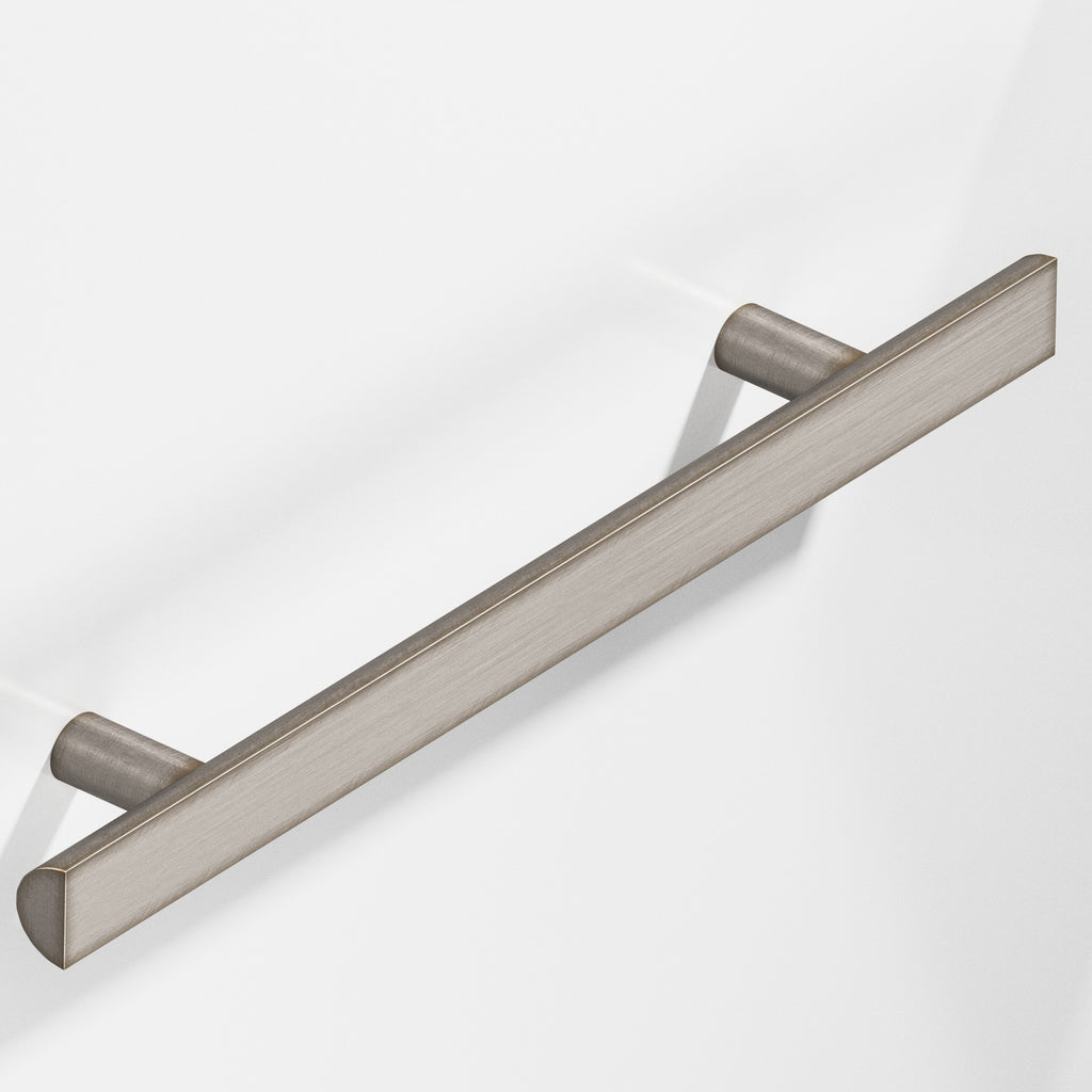 Colonial Bronze Series 257 10" Half-Round Cabinet Pull With Straight Posts Pewter / 10"