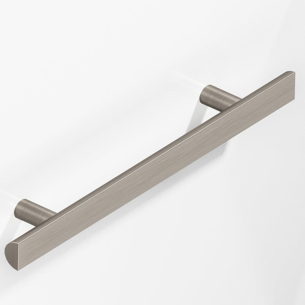 Colonial Bronze Series 257 10" Half-Round Cabinet Pull With Straight Posts Matte Pewter / 10"