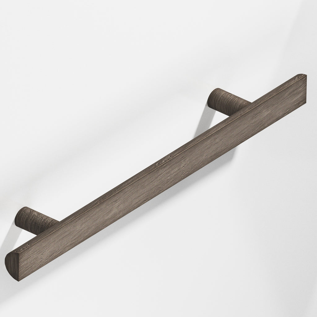Colonial Bronze Series 257 8" Half-Round Cabinet Pull With Straight Posts Distressed Pewter / 8"