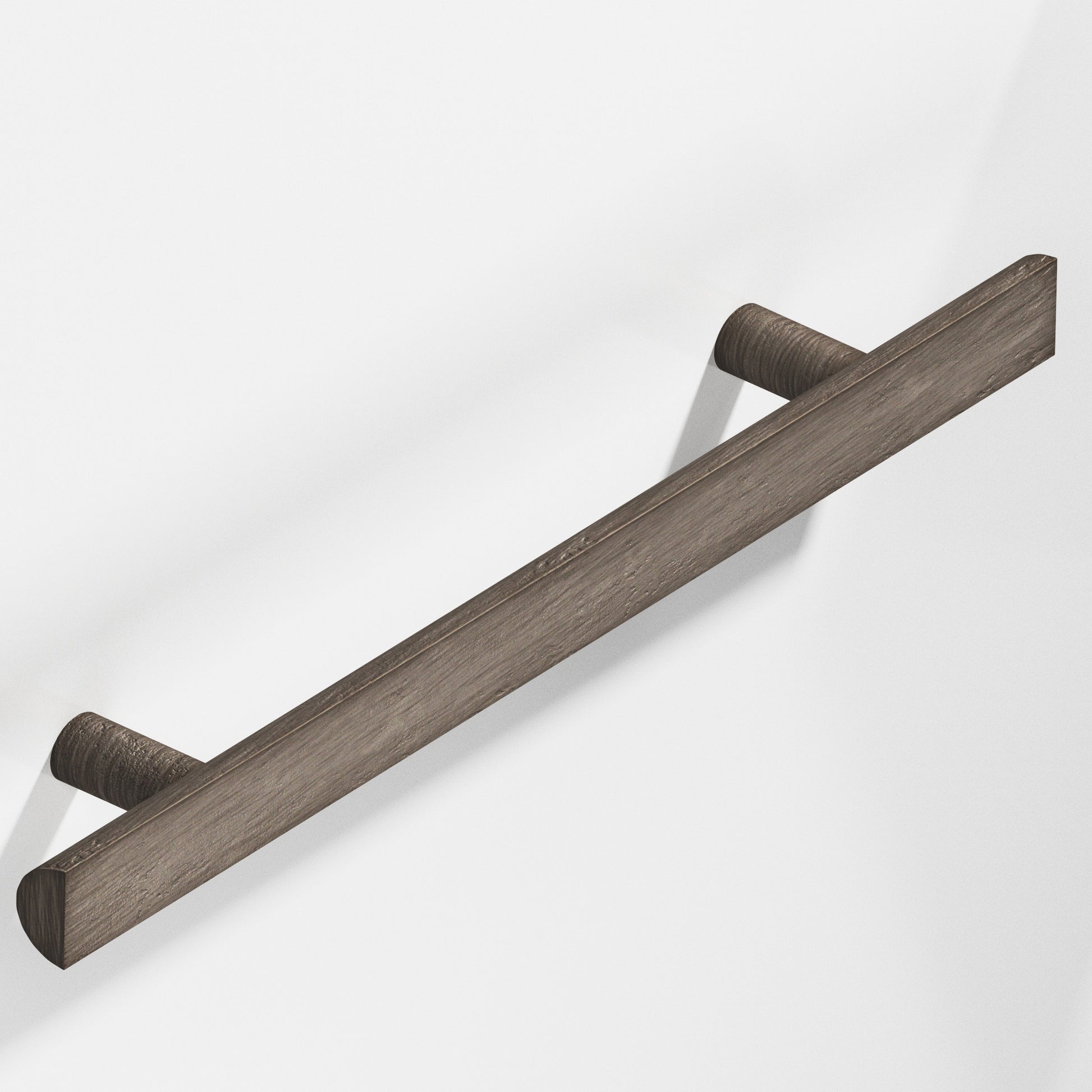 Colonial Bronze Series 257 12" Half-Round Cabinet Pull With Straight Posts Distressed Pewter / 12"