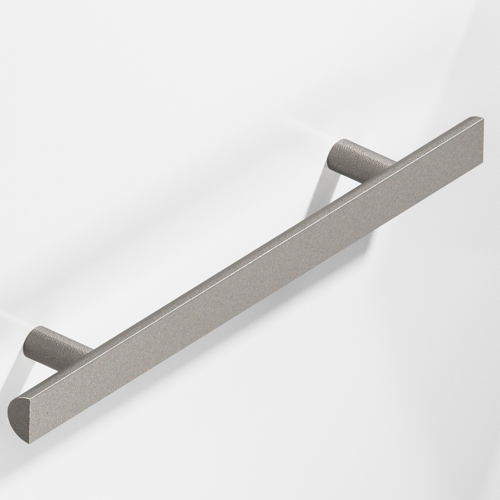 Colonial Bronze Series 257 8" Half-Round Cabinet Pull With Straight Posts Frost Nickel™ / 8"