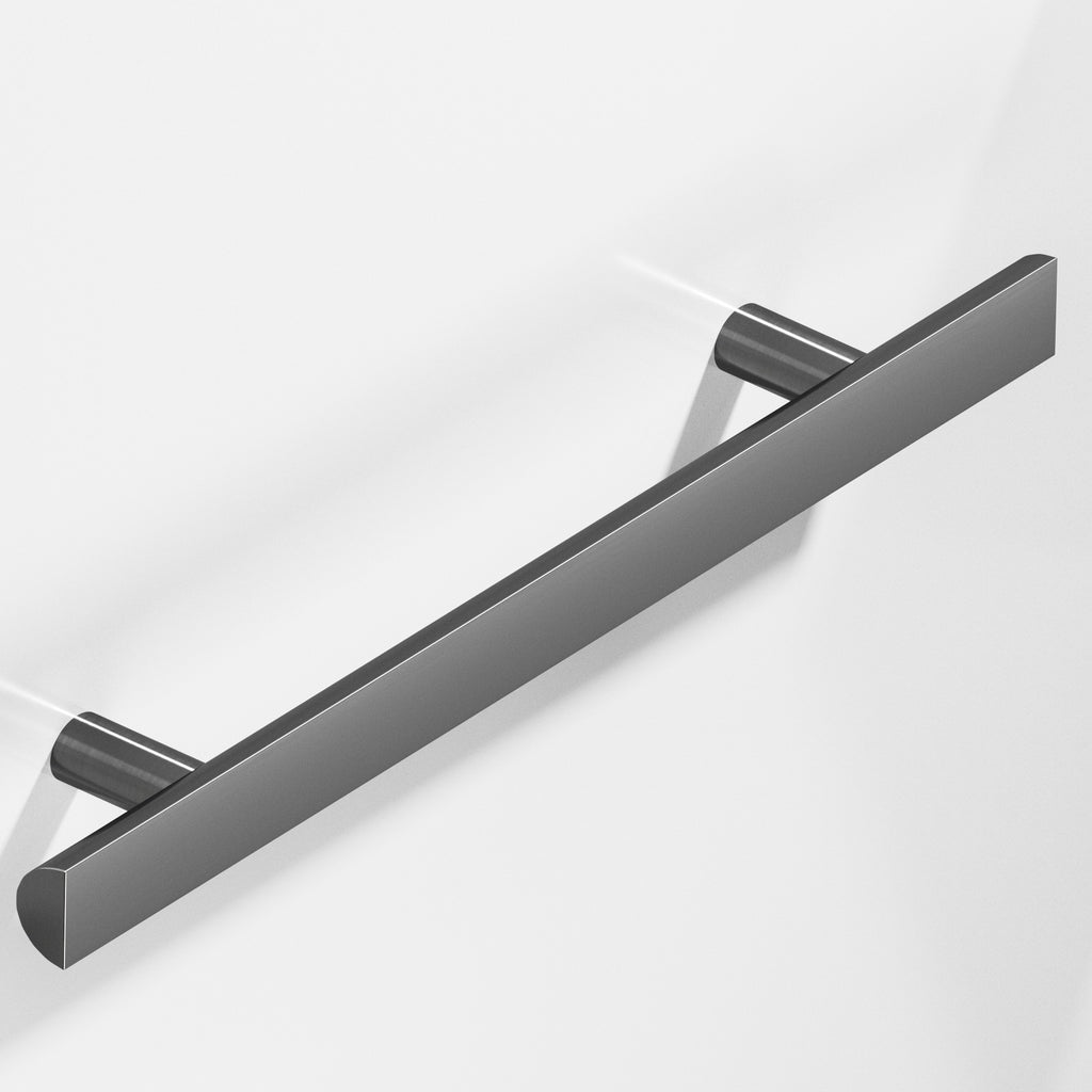 Colonial Bronze Series 257 10" Half-Round Cabinet Pull With Straight Posts Graphite / 10"