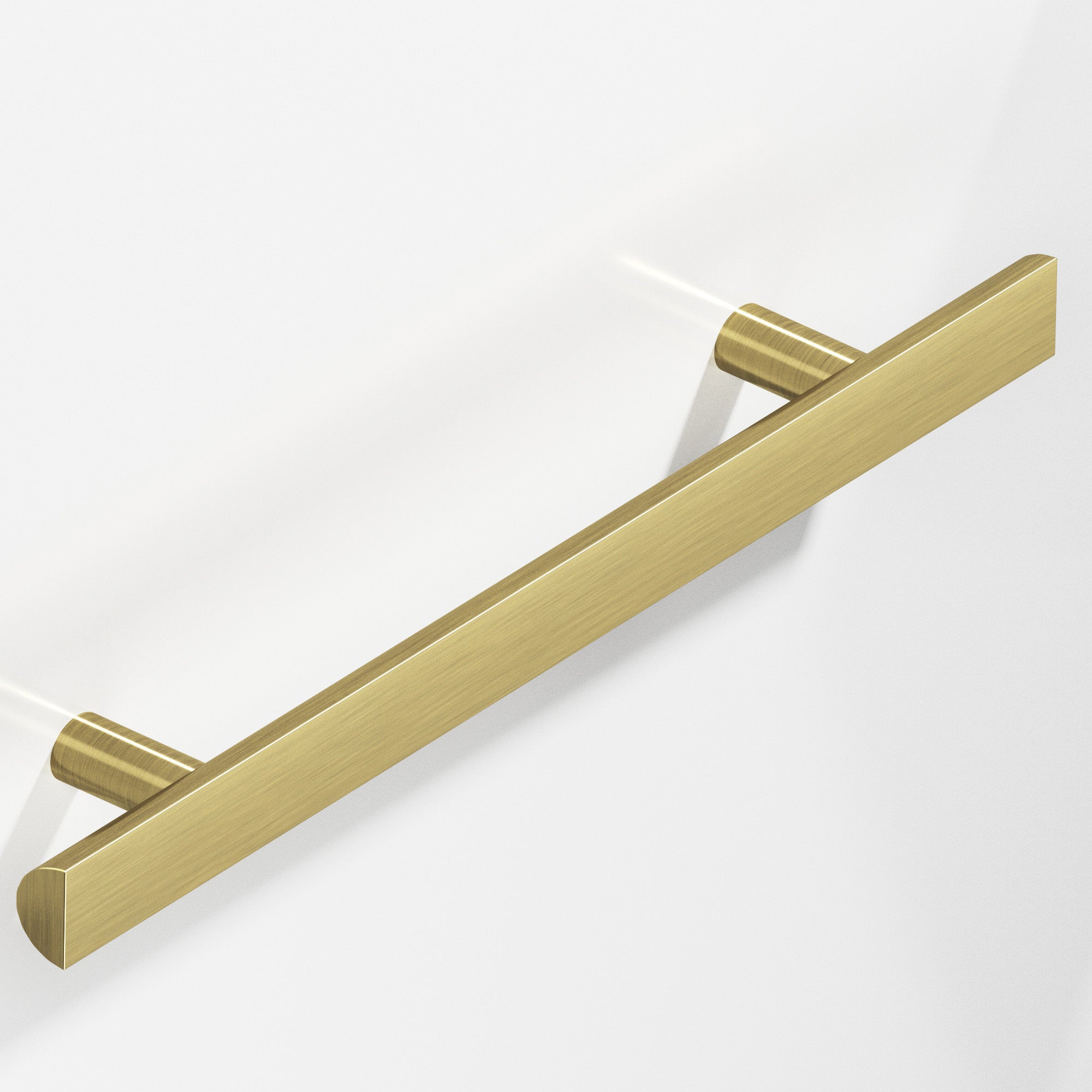 Colonial Bronze Series 257 8" Half-Round Cabinet Pull With Straight Posts Antique Brass / 8"