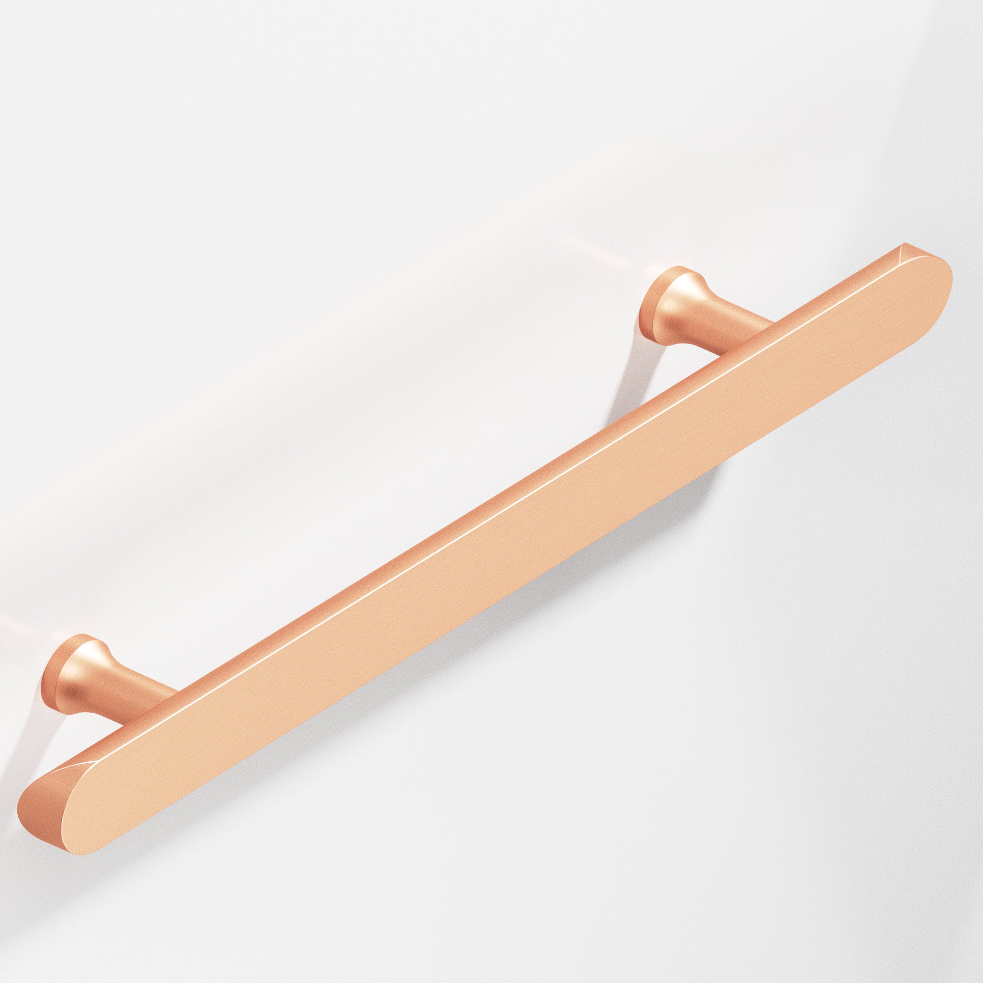 Colonial Bronze Series 259 12" Half-Round Appliance Pull With Flared Posts And Rounded Ends Matte Satin Copper / 12"