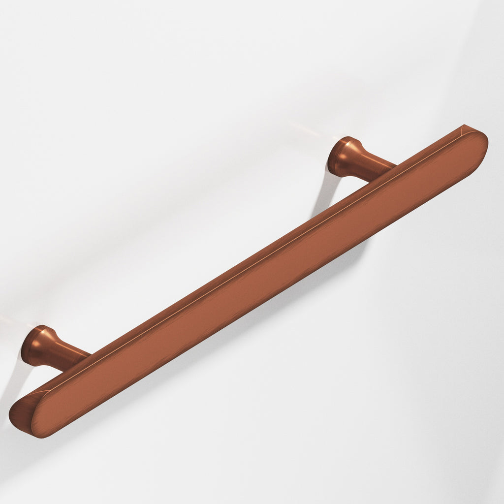 Colonial Bronze Series 259 6" Half-Round Cabinet Pull With Flared Posts And Rounded Ends Matte Antique Copper / 6"