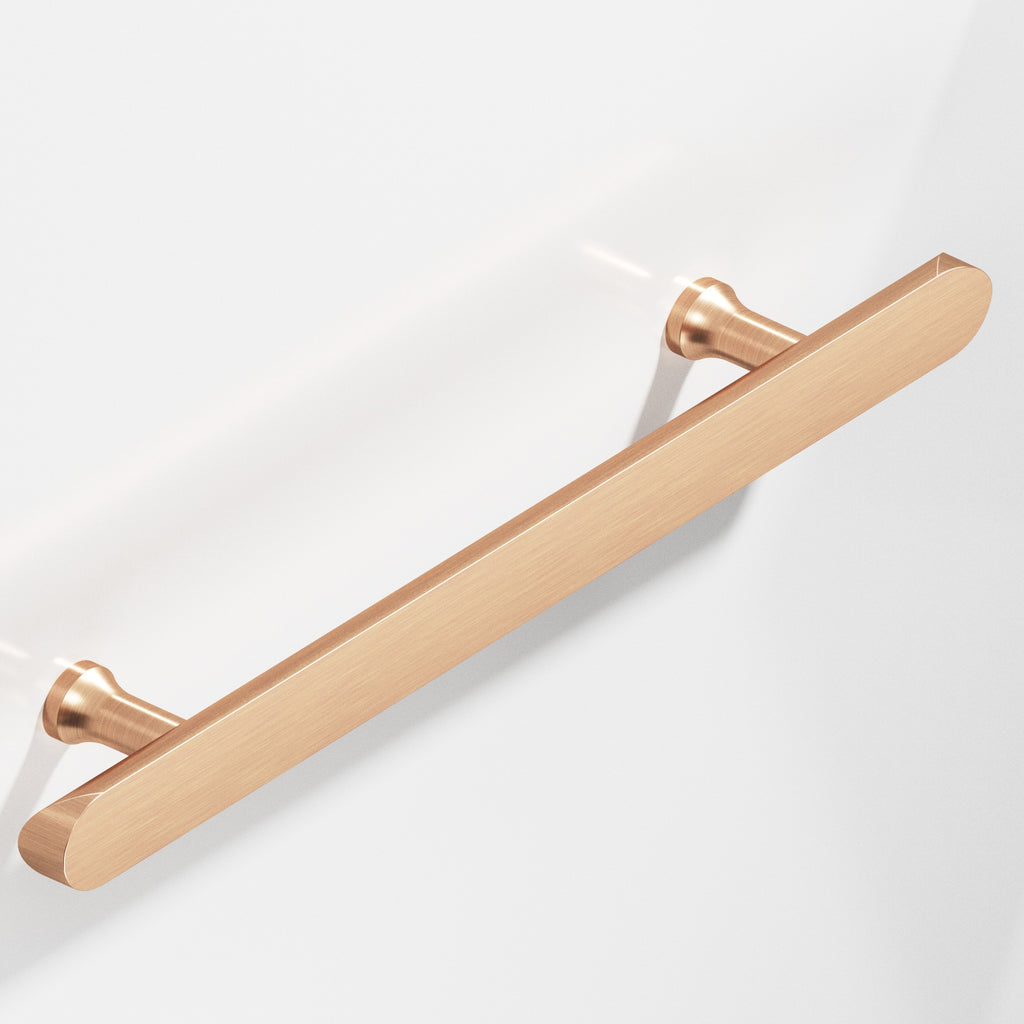 Colonial Bronze Series 259 6" Half-Round Cabinet Pull With Flared Posts And Rounded Ends Satin Bronze / 6"