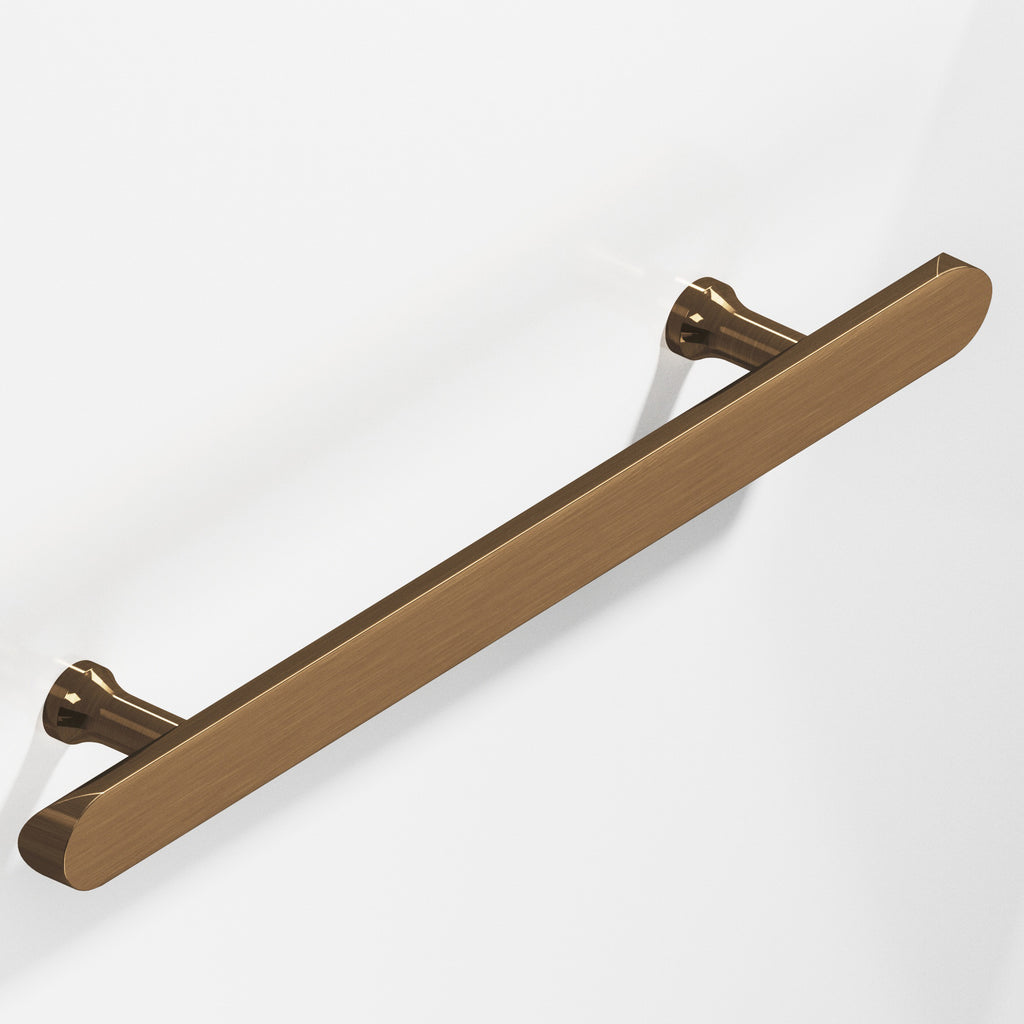 Colonial Bronze Series 259 6" Half-Round Cabinet Pull With Flared Posts And Rounded Ends Light Statuary Bronze / 6"