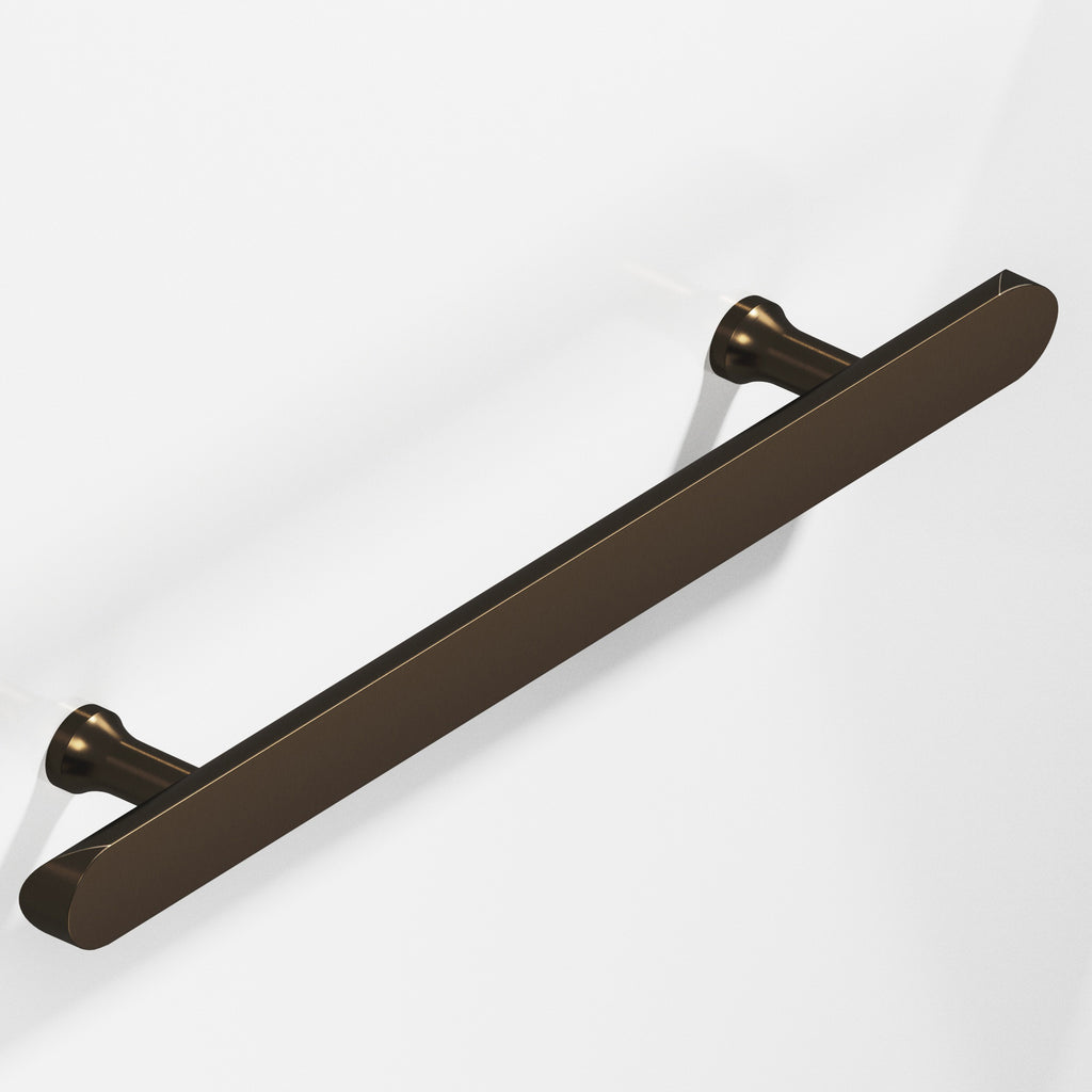 Colonial Bronze Series 259 8" Half-Round Cabinet Pull With Flared Posts And Rounded Ends Oil Rubbed Bronze / 8"