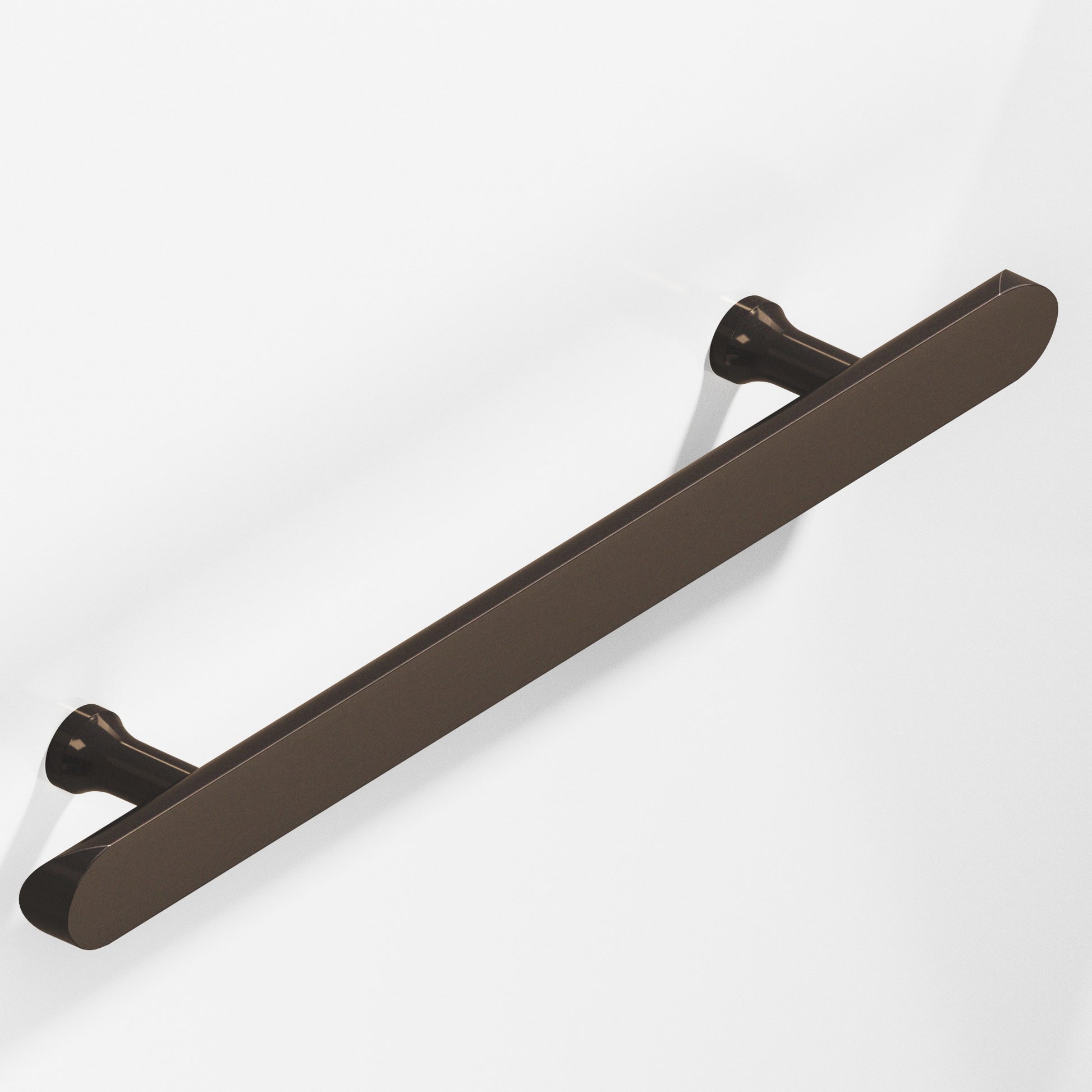 Colonial Bronze Series 259 6" Half-Round Cabinet Pull With Flared Posts And Rounded Ends Dark Statuary Bronze / 6"