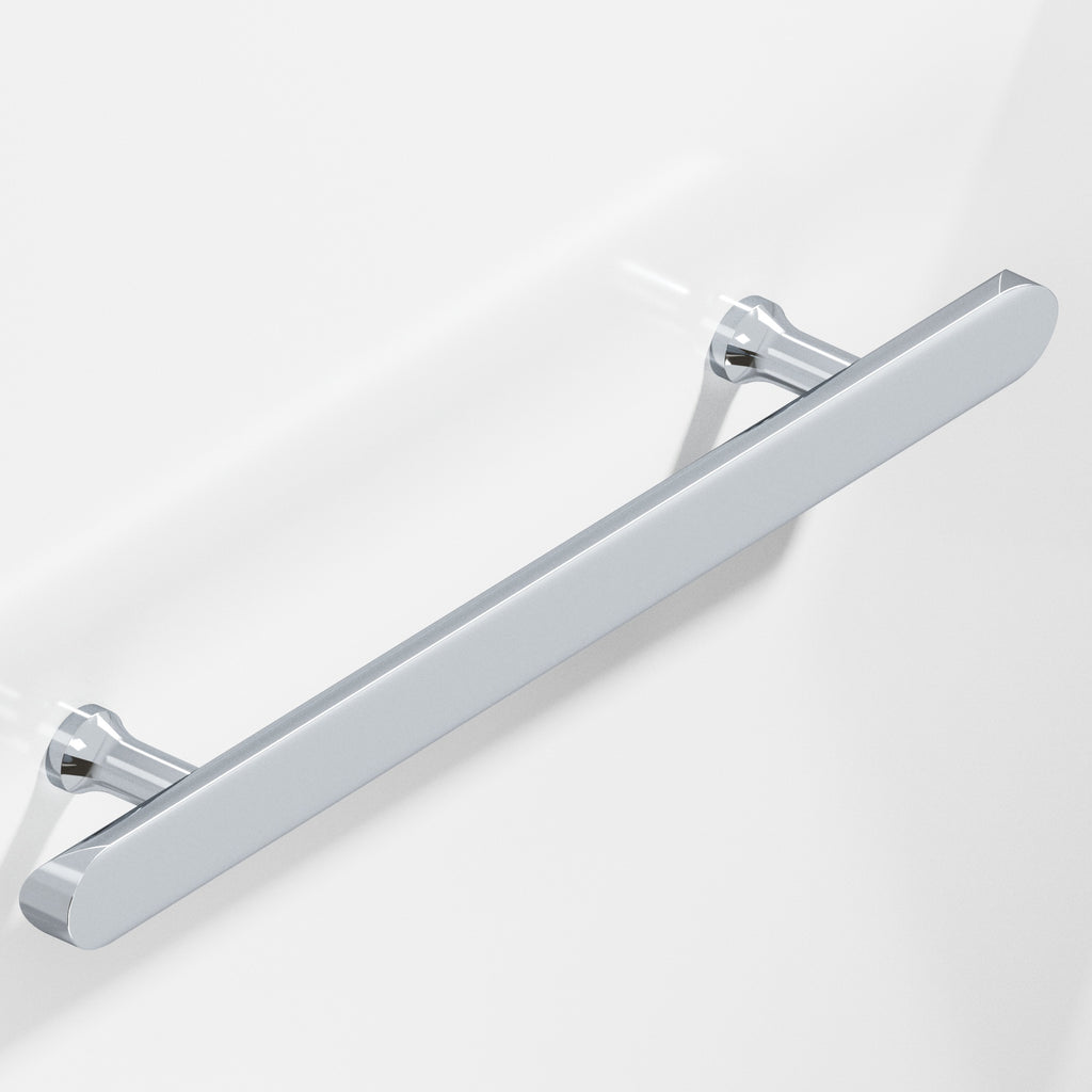 Colonial Bronze Series 259 18" Half-Roundappliance Pull With Flared Posts And Rounded Ends Polished Chrome / 18"