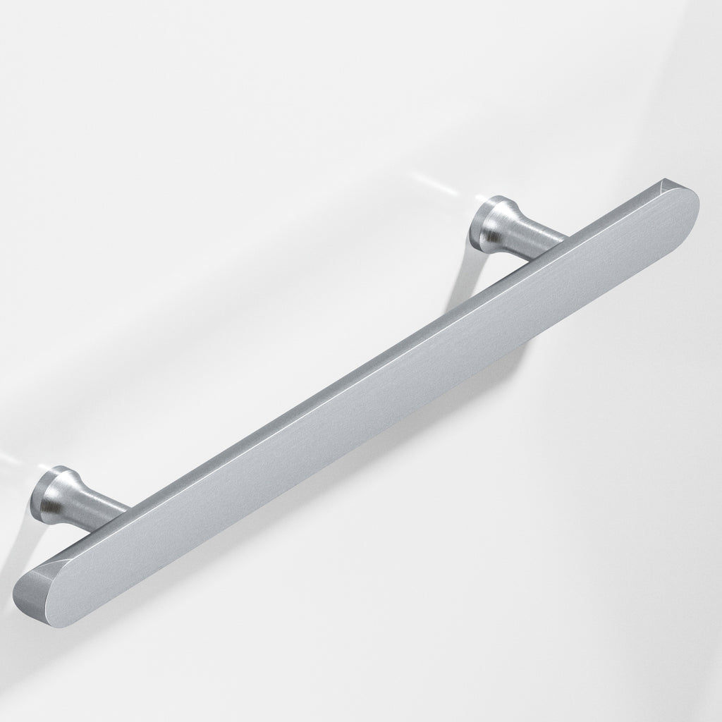 Colonial Bronze Series 259 18" Half-Roundappliance Pull With Flared Posts And Rounded Ends Satin Chrome / 18"