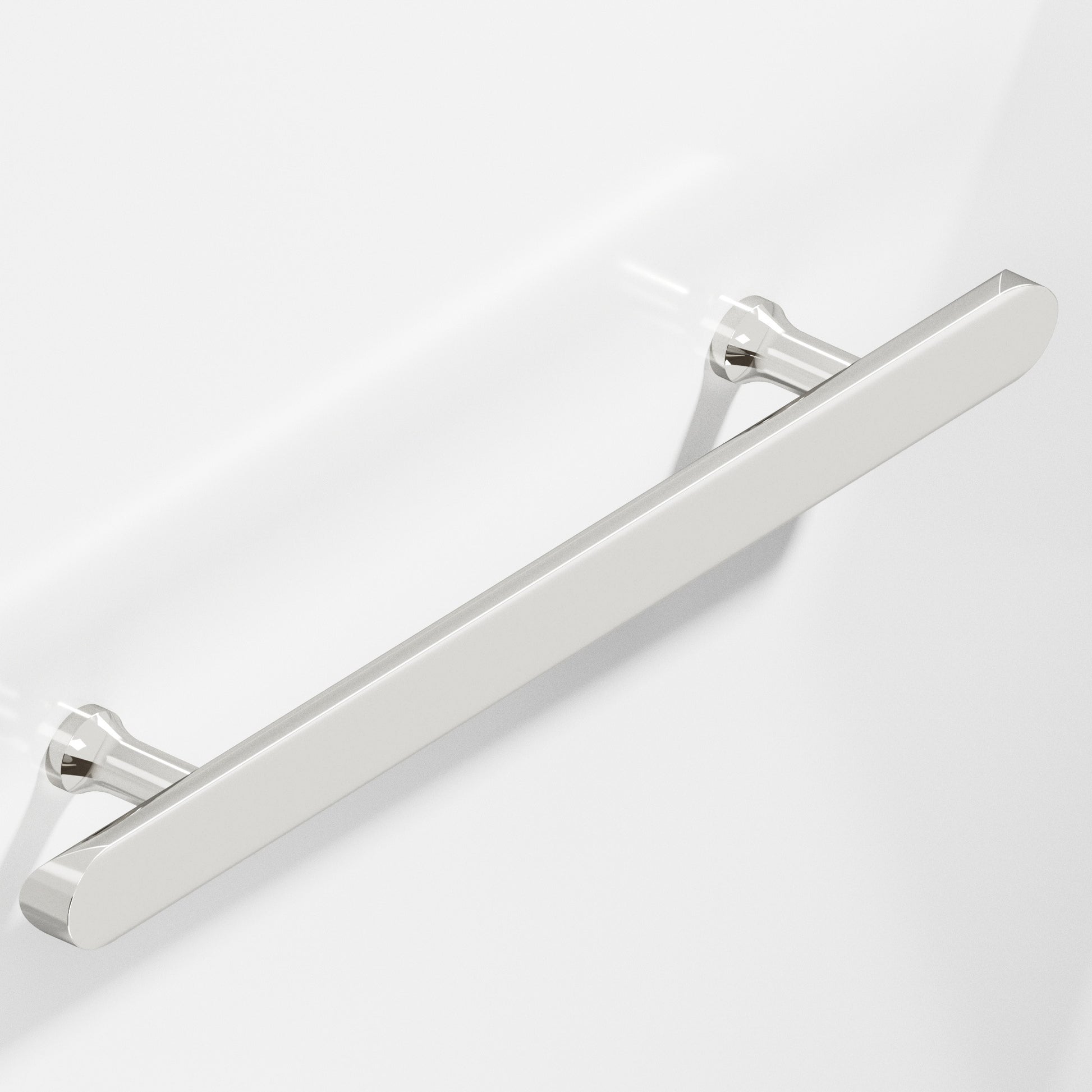 Colonial Bronze Series 259 12" Half-Round Appliance Pull With Flared Posts And Rounded Ends Polished Nickel / 12"