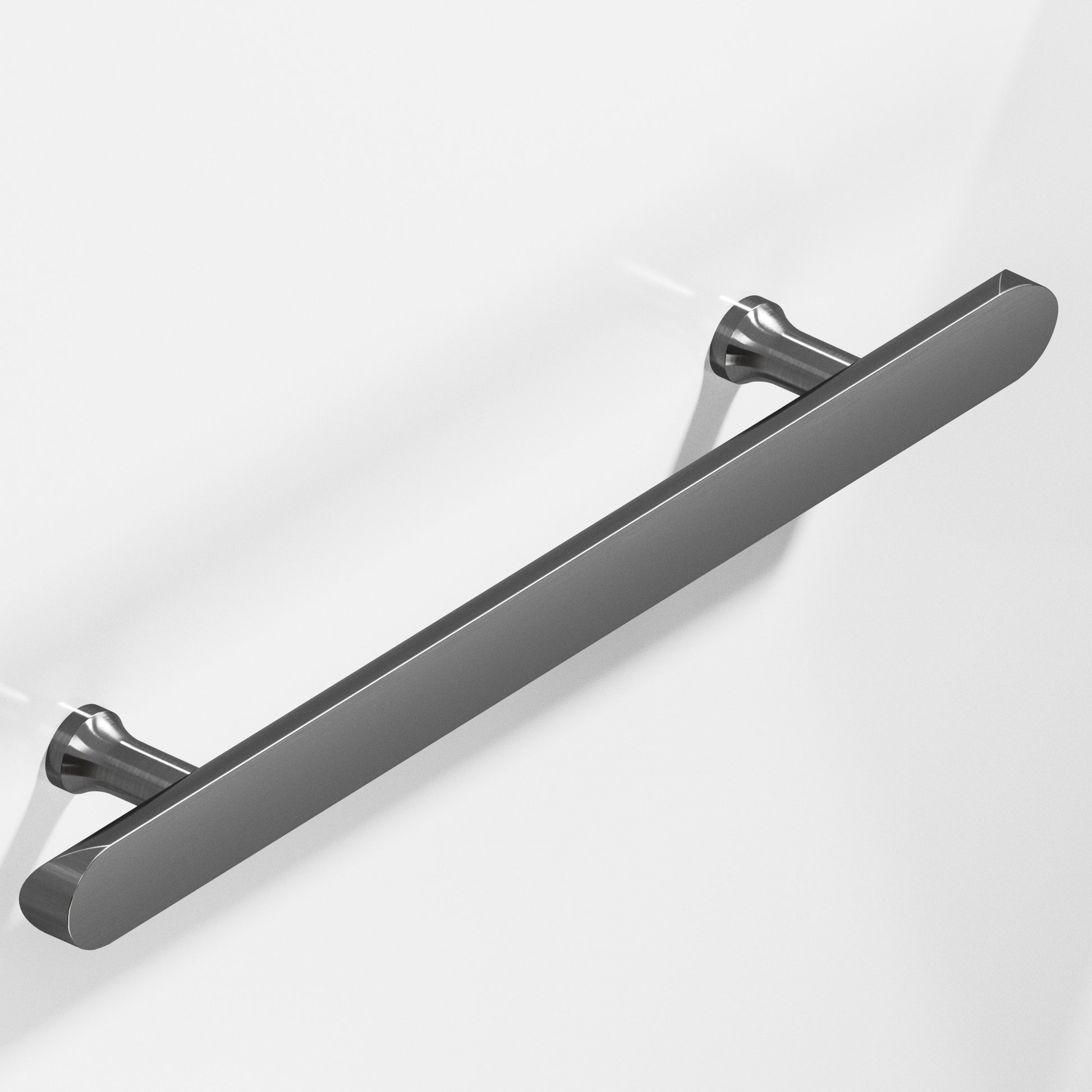 Colonial Bronze Series 259 12" Half-Round Appliance Pull With Flared Posts And Rounded Ends Graphite / 12"