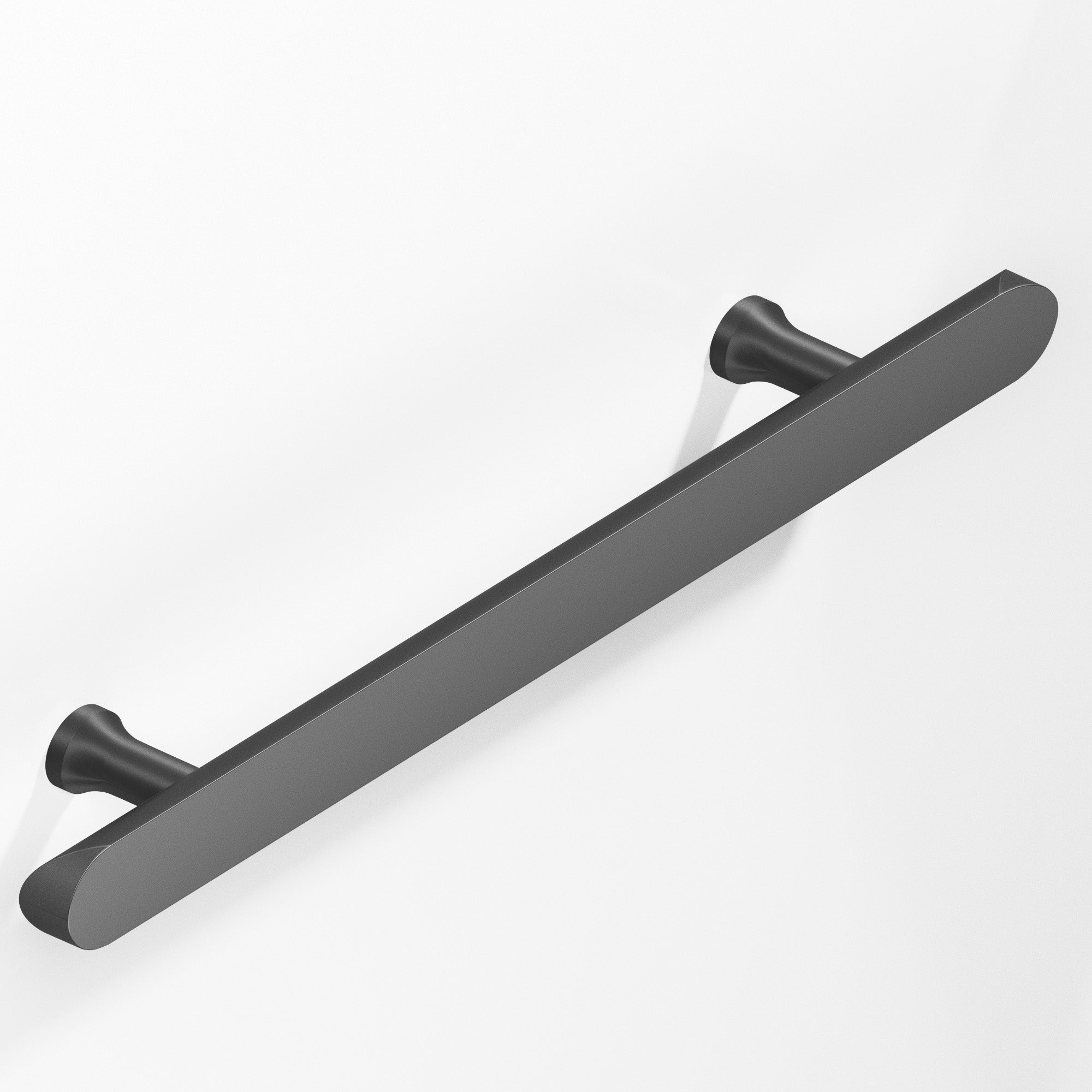 Colonial Bronze Series 259 12" Half-Round Appliance Pull With Flared Posts And Rounded Ends Matte Graphite / 12"